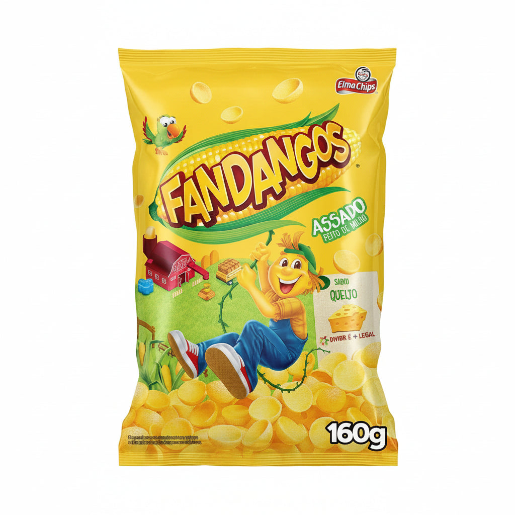 Elma Chips Salgadinho Fandangos: Queijo (160g)